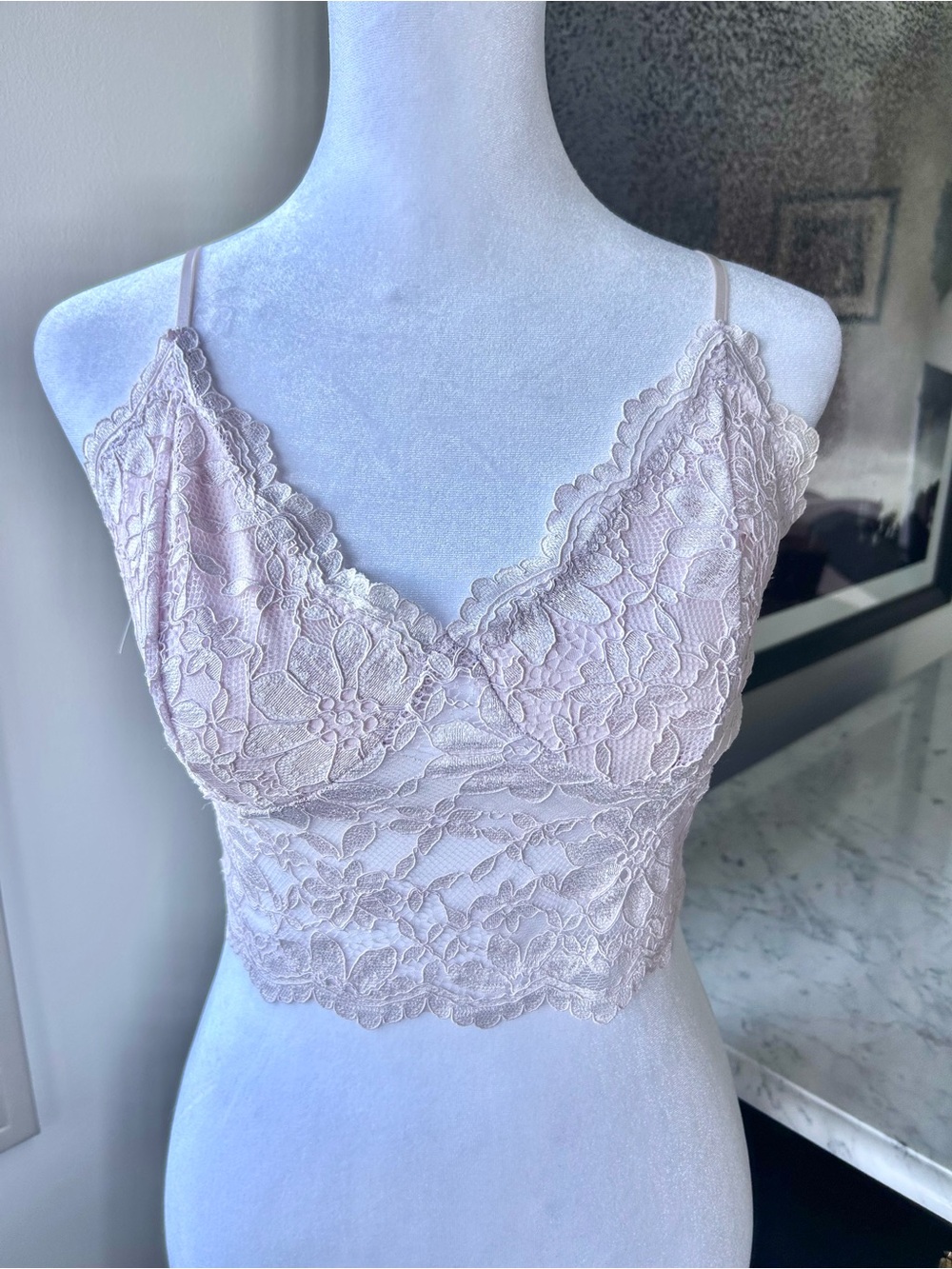 Lace Bralette Cami in Light purple - Women's Intimates